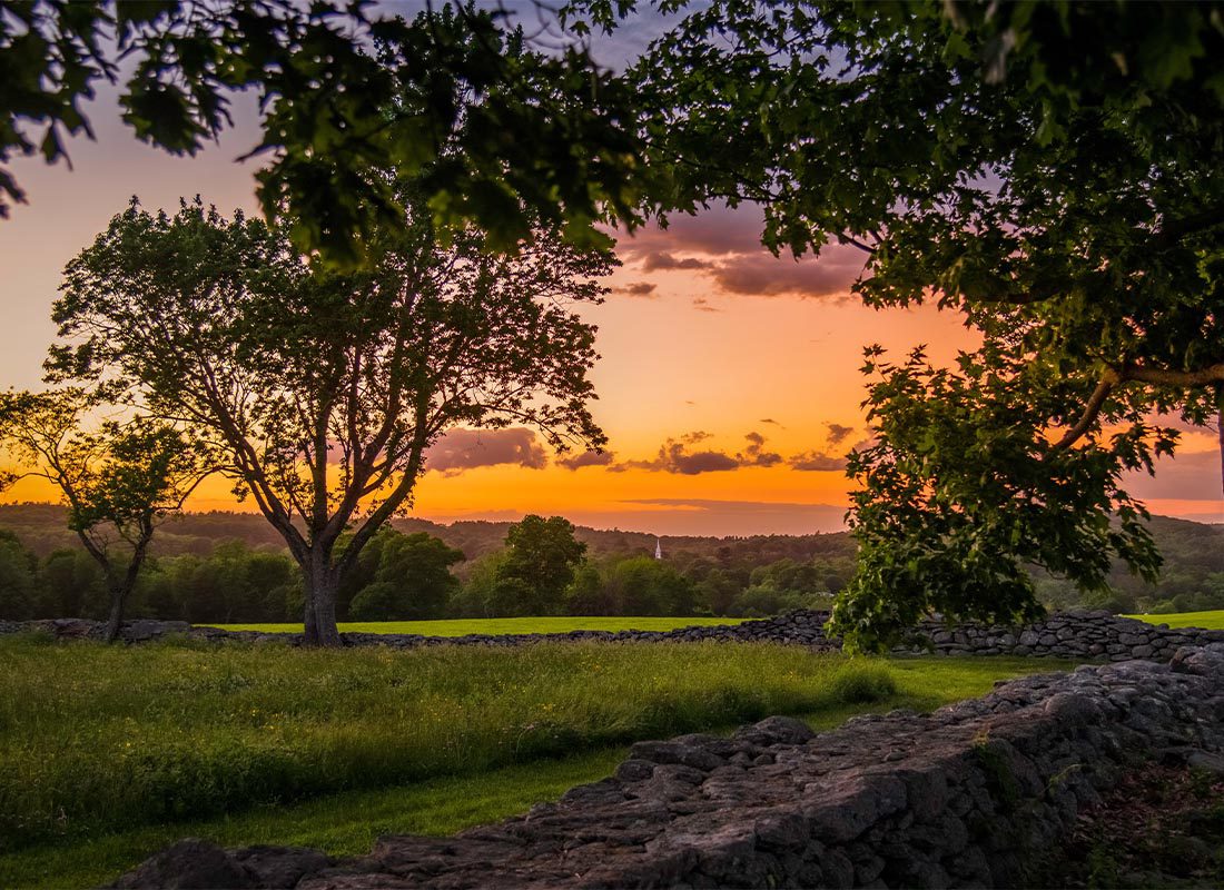 Contact - Sunset on a Farm in South Easton, MA